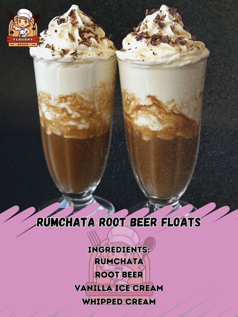 🍦 "A boozy twist on a classic favorite—try our RumChata Root Beer Floats!" 🍦🥃 #RumChata #RootBeerFloat RumChata Root Beer Floats Ingredients: RumChata (1 oz per float) Root beer (1 bottle) Vanilla ice cream (2 scoops per float) Whipped cream (for topping) Maraschino cherry (for garnish) Instructions: Place two scoops of vanilla ice cream in a glass. Pour RumChata over the ice cream. Slowly add root beer, filling the glass. Top with whipped cream and garnish with a maraschino cherry. 🍦 "Cr... Rumchata Recipes, Root Beer Floats, Root Beer Float, Daily Recipes, Maraschino Cherry, Vanilla Ice, Daily Meals, Vanilla Ice Cream, Root Beer