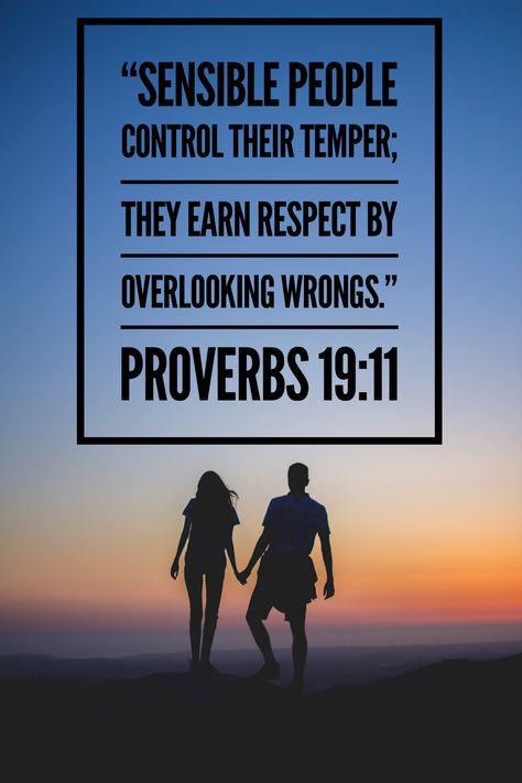 Proverbs 19 11, Earn Respect, Proverbs 19, Bible Inspiration, Proverbs, Bible Quotes, Cool Words, Verses, Bible Verses