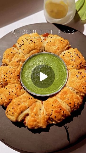 KANWAL on Instagram: "CHICKEN PUFF RINGS 

Follow me @ausmumof4 for more ❤️

Ramadan prep just got a whole lot more fabulous because with my easy to assemble pull apart chicken puff rings your family and friends will surely be entertained. 

You can bake this delicious chicken and cheese pastry at 175 degrees for 20 mins or until golden or freeze for up to 2 months which makes it perfect for Ramadan, last minute guests and even as meal prep. 

Let me know if you would like the bakery style filling recipe it is sooo delicious. 

✅Freeze for upto 2 months
✅Air Fryer
✅No need to defrost simply cook as preferred

#howtomake #ramadan2024 #ramadanrecipes #ramadanrecipes2024 #chickenpuff #chickenpuffs #puffpastry #chickensnacks #chickenrecipes #iftaar #iftaarideas #ramzaan #ramzaanspecial #bitesi Puff Pastry Pull Apart Recipes, Pull Apart Chicken, Ramadan Prep, Pull Apart Recipes, Chicken Puff, Chicken Puffs, Chicken And Cheese, Chicken Snacks, Cheese Pastry