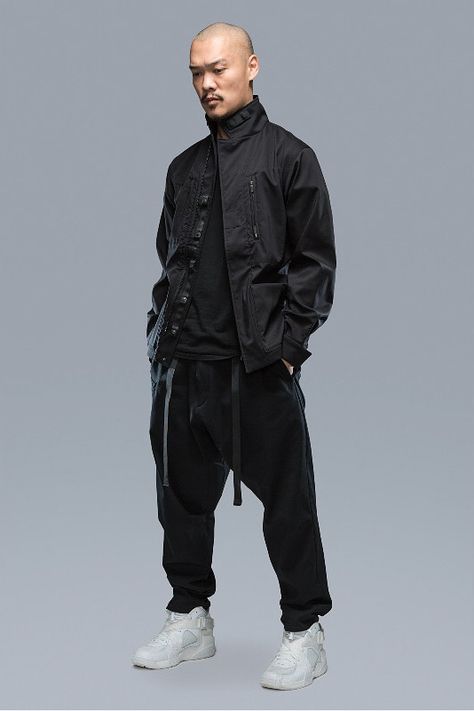 Cyberpunk Outfit Men, Acronym Clothing, Black Techwear, Cyberpunk Outfit, Techwear Streetwear, Techwear Outfits, Guys Fashion, Techwear Fashion, Cyberpunk Clothes