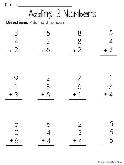 Addition And Subtraction Grade 3 Mentally Add And Subtract 10 And 100 E32 Adding Three Numbers, Addition Worksheets First Grade, Adding 3 Numbers, Math Fact Worksheets, Fun Math Worksheets, Numbers Worksheet, Math Addition Worksheets, First Grade Math Worksheets, Math Pages