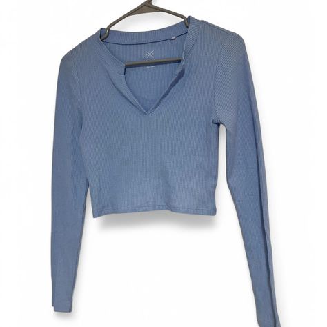 Long sleeve blue Pacsun Basics crop top #pacsun #pacsunbasics Pacsun, Women Crop, Crop Tops Women, Crop Top, Womens Tops, Women Accessories, Crop Tops, Outfit Accessories, Long Sleeve