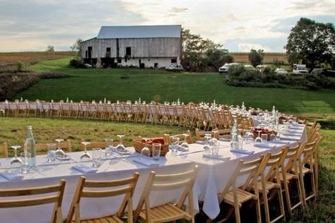 Outstanding In The Field, Inspired By Charm, Country Wedding Ideas, Outdoor Dinner, Farm Weddings, Summer Wines, Enchanted Home, Charity Event, Farm To Table