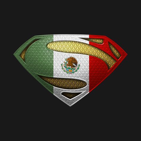 Mexican Superman T-shirt Mexico Eagle, Logo Superman, Mexican Pride, Mexican Vintage, Mexican T Shirts, Superman Wallpaper, Mexican Culture Art, Golf Mk3, Mexican Shirts