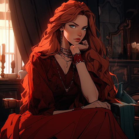 Auburn Hair Female Character Art, Ginger Female Character Art, Red Head Fantasy Art, Redhead Woman Character Art, Female Character Design Red Hair, Red Hair Fantasy Art, Redhead Character Art, Angry Woman Aesthetic, Red Hair Character Design