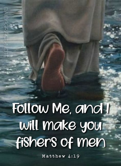 Follow Me And I Will Make You Fishers, Matthew 4:19 Fishers Of Men, I Will Make You Fishers Of Men, Easter Church Banners, Fisher Of Men, Fishers Of Men, Matthew 4, Jesus Drawings, Daily Grace