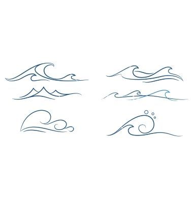 Idée tatouage (vague)                                                       … Simple Tatto, Wellen Tattoo, Tattoo Wave, Boho Tattoo, Mother Nature Tattoos, Tattoo Vector, Waves Vector, Handpoke Tattoo, Tattoo Zeichnungen