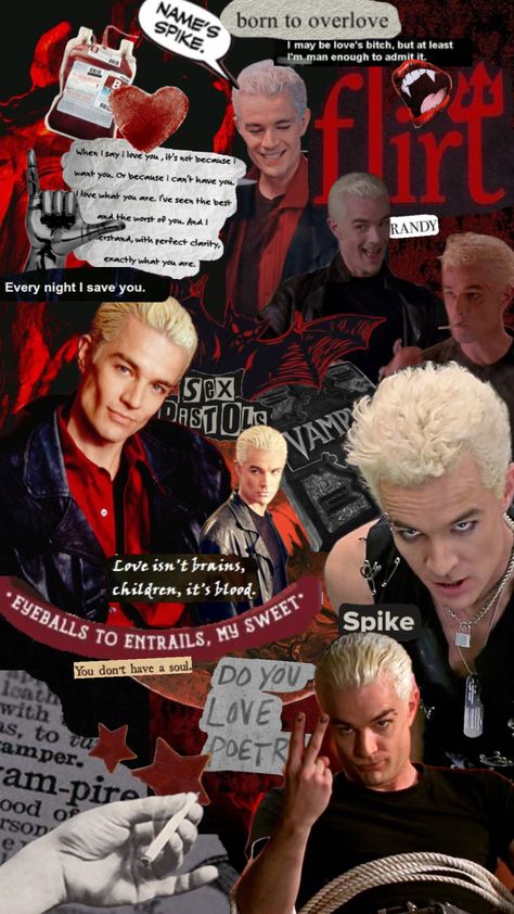 #buffythevampireslayer #angel #wallpaper #williampratt #spike #williamthebloody #buffy #vampire Spike Buffy, Vampire Shows, Cant Have You, Angel Wallpaper, Buffy Summers, Anime Nerd, Buffy The Vampire, Creepy Dolls, Fictional Crushes