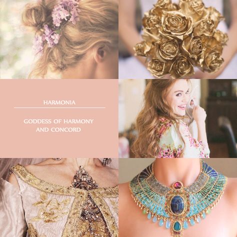 Harmonia Harmonia Goddess, Aesthetic Collages, Goddess Fashion, Goddess Aesthetic, Holland Roden, Greek Gods And Goddesses, Greek And Roman Mythology, Greek Mythology Art, Ancient Mythology