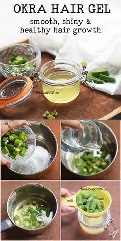 OKRA HAIR GEL TO MAK Hair Gel Recipe, Diy Oatmeal, Beauty Tips With Honey, Scar Removal Cream, How To Grow Eyebrows, Girl Braids, Infused Oils, Hair Growth Faster, Hair Remedies