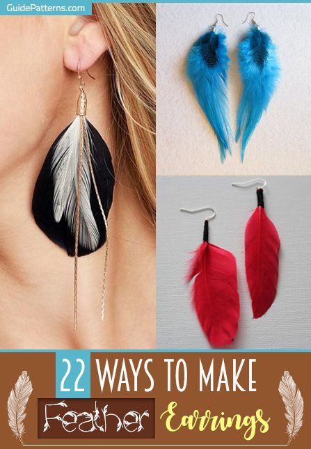 Make Feather Earrings, Expensive Accessories, Feather Earrings Diy, Feather Crafts Diy, Peacock Crafts, Feather Diy, Turkey Crafts, Beaded Necklace Patterns, Feather Crafts