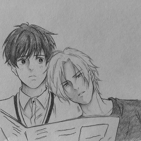 Banana Fish Sketch, Banana Fish Drawing, Goofy Drawings, Anime Banana Fish, Fish Sketch, Paintings Diy, Anime Crafts Diy, Ash Eiji, Ash X Eiji