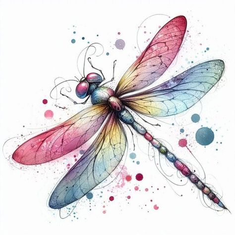 12 Colorful Dragonflies, Beautiful for prints, handbags, T-shirts Painted Dragonflies, Dragonfly Coloring Pages, Dragonfly Clipart, Morning Smile, Dragonfly Artwork, Dragonfly Images, Dragonfly Drawing, Fly Drawing, Watercolor Pencil Art