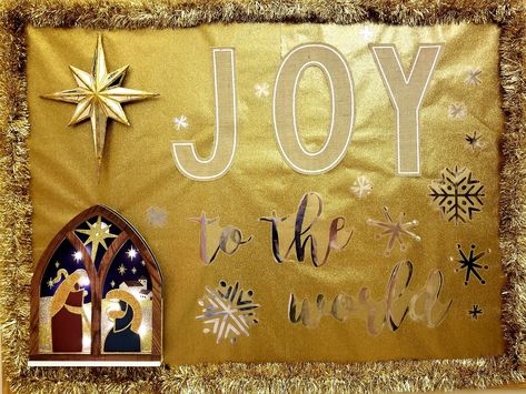 Christmas Notice Board Ideas, Missions Bulletin Board, Christmas Bulletin Boards, Christmas Bulletin, Church Bulletin Boards, Church Bulletin, Happy Teachers Day, Busy Board, Christmas Poinsettia