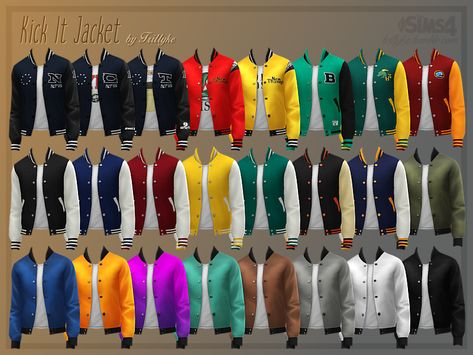 Nct 127 Neo Zone, Los Sims 4 Mods, Sims 4 Hair Male, Sims 4 Male Clothes, Sims 4 Black Hair, Colorful Jacket, Sims 4 Body Mods, Sims 4 Teen, Sims 4 Dresses