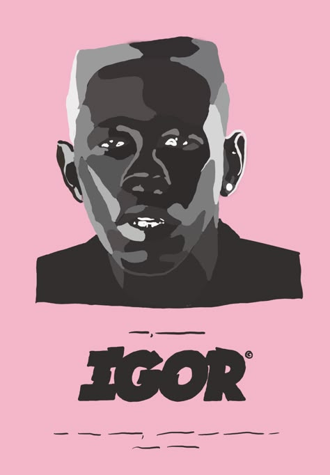 Tyler The Creator Album Cover Painting, Tyler The Creator Sketch, Igor Painting, Igor Album Cover, Tyler The Creator Album Cover, Tyler Core, Graduation Art, Couple Beach, Album Cover Art