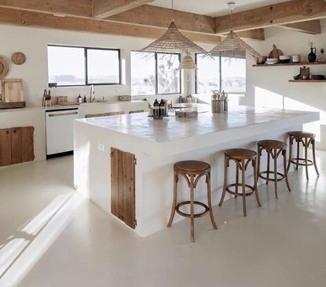 Casa Wabi, Modern Kitchen Renovation, Mid Century Modern Kitchen, Desert Homes, Ranch Style Home, Hot Tubs, Counter Tops, Design Milk, Küchen Design