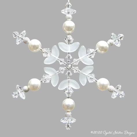 Swarovski Snowflake Beaded Snowflakecrystal Snowflake - Etsy Swarovski Christmas Tree, Swarovski Snowflake, Snowflake Christmas Ornaments, Snowflake Snowflake, Swarovski Ornaments, Christmas Pebble Art, Beaded Snowflakes Ornament, Swarovski Christmas, Beaded Snowflake