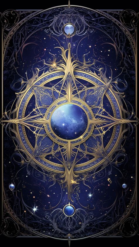 Grimoire Wallpaper, Magic Compass Art, Magic Compass Fantasy Art, Blue Fantasy Background, Orrery Fantasy Art, Magical Amulet Fantasy Art, Cosmic Art Universe, Steampunk Wallpaper, Compass Art