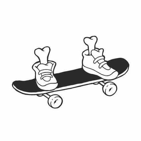 Skate Tattoo, Skateboard Tattoo, Tattoo Sketchbook, Tattoo Dotwork, Flash Tattoo Designs, Cartoon Wallpaper Iphone, S Tattoo, Tattoo Design Drawings, Flash Tattoo