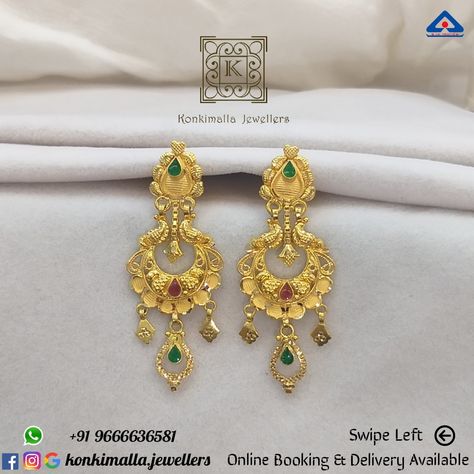 #KJ_G547 Net Weight: up to 6 grams Item : Hangings Fb, Insta, Pinterest: @konkimalla.jewellers 6grams Gold Earrings, Gold Haram Designs, Haram Designs, Gold Haram, Gold Jhumka, Bedroom Cupboards, Gold Jhumka Earrings, Gold Jewels Design, Gold Pearl Jewelry