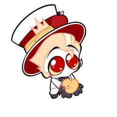 Chibi Lucifer Hazbin, Funny Lucifer Hazbin Hotel, Lucifer Background, Lucifer Duck, Alastor Cute, Lucifer Morningstar Fanart, Lucifer Stickers, Lucifer Drawing, Lucifer Cat