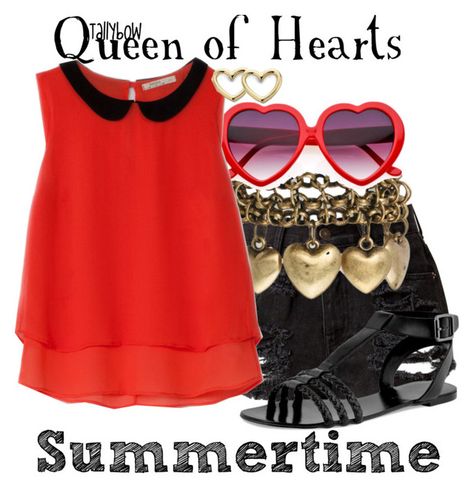 Queen Of Hearts Inspired Outfits, Disney Queen Of Hearts, Mad Hatter Outfit, Villain Fashion, Alice In Wonderland Outfit, Disney Trip Outfits, Disney Queens, Teenage Outfits, Nerd Fashion