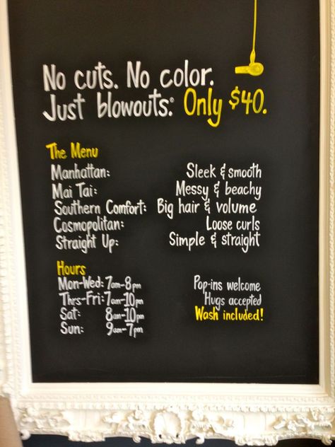 Cowboy Man Cave, Bar Menu Ideas, Dry Bar Hair, Dry Bar Ideas, Blow Out Bar, Cowboy Man, Blow Bar, Bar Quotes, Blow Dry Bar