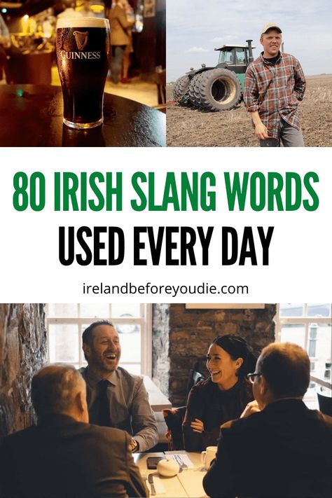 Need to brush up on your Irish slang? Here the top 80 most used Irish slang phrases. #Irishslang #Irishcraic #Irishwords Irish Blessing Quotes, Irish Phrases, Irish Slang, Romantic Comedy Books, Irish Things, Slang Phrases, Best Of Ireland, Irish Words, Irish Names