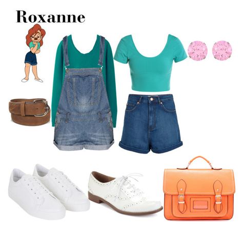 "Roxanne" by wonderlandofgeeks ❤ liked on Polyvore featuring Topshop, Uniqlo, Boohoo, disney, Max, roxanne and agoofymovie Disneyland Costumes, Disney Couple Costumes, Max And Roxanne, Goofy Movie, Disney Themed Outfits, Disney Designs, Disney Couples, Casual Cosplay, Themed Outfits