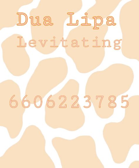 Dua Lipa - Levitating Club Roblox Song Codes, Bloxburg Sound Codes, Club Roblox Song Id Codes, Club Roblox Music Id Codes, Bloxburg Song Codes, Roblox Song Id Codes, Funny Numbers To Call, Random Phone Numbers, Dance Moms Outfits