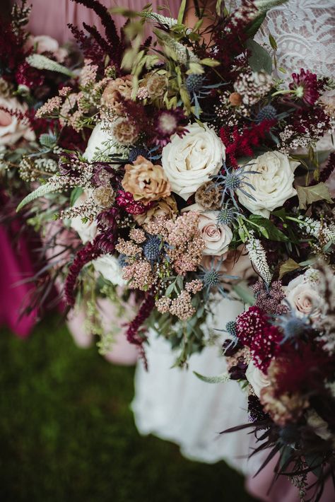 NORTHWOODS ROMANCE IN DUSTY ROSE AND MULBERRY HUES | ADRIENNE + TY | Wisconsin Real Wedding | Gallery | Item 31 Mulberry And Champagne Wedding, Mulberry And Blush Wedding, Mulberry Wedding Theme, Mulberry Wedding, Mulberry Flowers, Wedding Colors Red, Northern Wisconsin, Colorful Wedding Flowers, Madison Wedding