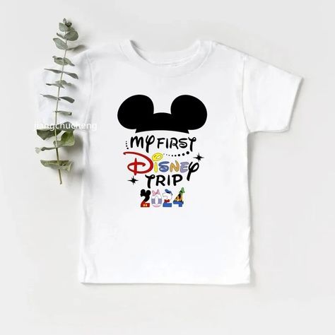 Disney T-shirt Mother Kids 2024 Family Trip Clothes Aesthetic Fashion Disneyland Trip Women's Trip Clothes, 2024 Family, Disney T Shirt, Disneyland Trip, Disney T, Clothes Aesthetic, Short Humor, Disney Tshirts, Family Trip