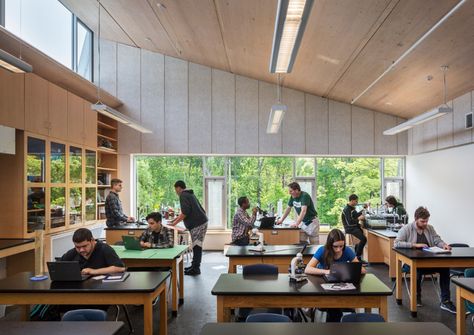 High School Project, School Interior, Clerestory Windows, Simple Interior, Outdoor Classroom, Education Architecture, Common Ground, School Building, Charter School