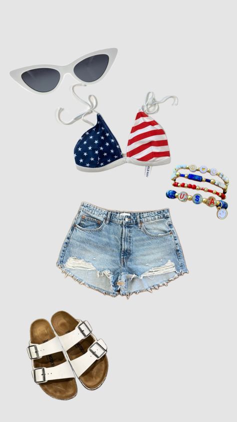 Fourth of July outfit! #fourthofjulyoutfit #outfitinspo Fourth Of July Outfits, Fourth Of July Outfit, July Outfits, Fourth Of July, Festival, Outfit Inspo