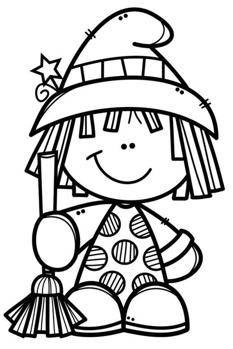 Coloring Sheets Halloween, Cute Coloring Pages For Kids, Coloring Pages Preschool, Coloring Pages Halloween, Melonheadz Clipart, Halloween Coloring Sheets, Image Halloween, Halloween Worksheets, Preschool Coloring Pages