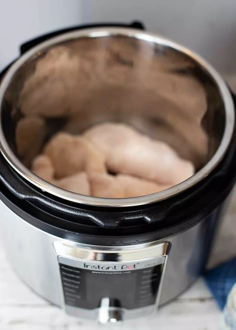 How to Cook Frozen Chicken in the Instant Pot Pressure Cook Frozen Chicken, Boil Frozen Chicken, Chicken Cooking Times, Cook Frozen Chicken, Frozen Chicken Recipes, Chicken In The Instant Pot, Pressure Cooker Recipes Chicken, Cooking Frozen Chicken, Chicken Tenderloin Recipes