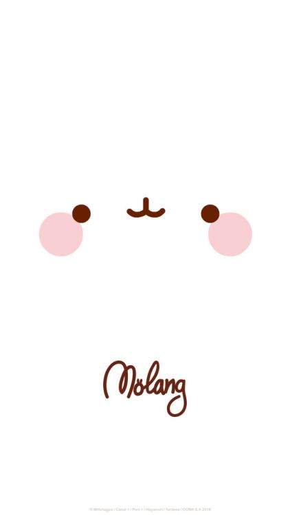 Cute Molang Wallpaper, Molang Wallpapers, Molang Wallpaper, Iphone Wallpaper Lights, Cute Lockscreens, Wallpaper Accent Wall, Work Planner, Emoji Wallpaper, Cute Patterns Wallpaper