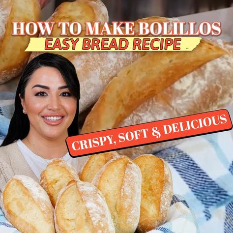 Bolillos Recipe Mexico, Bolillo Recipe, Today's Thought, Easy Bread Recipes, Easy Bread, Mexican Food Recipes Authentic, White Bread, Mexican Food, On The Road