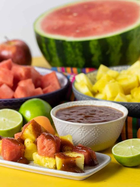 How to make Chamoy - Mexican Fruit Dip Recipe Mexican Chamoy Treats, How To Make Chamoy Sauce, Tamarindo Chamoy Recipe, How To Make Chamoy, Strawberry Chamoy, Chamoy Sauce Recipe, Chamoy Recipes, Chamoy Dip, Chamoy Recipe