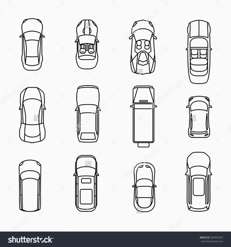 Top View Drawing Reference, Car Floor Plan, Markers Drawing Architecture, Drawing Sky, Drawing Sites, Architecture Design Process, Landscape Architecture Drawing, Architecture Drawing Plan, Drawing Ideas List