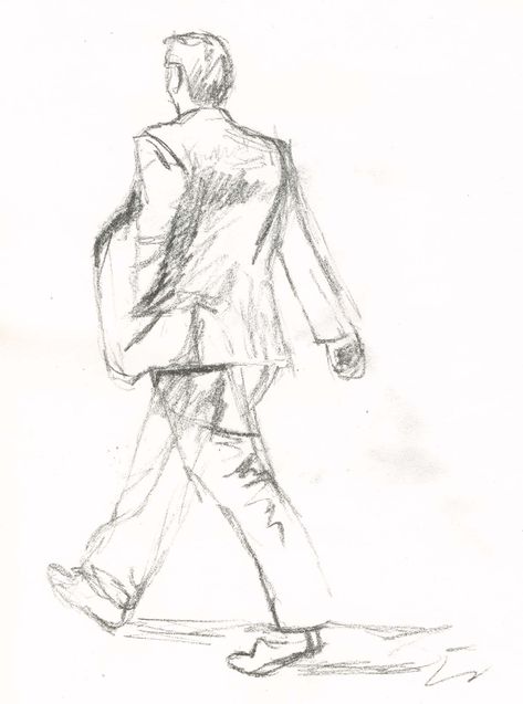 Person Walking Drawing Reference, Man Walking Drawing, People Walking Drawing, Walking Drawing, Guy Walking, Road Drawing, Male Face Drawing, Walking Animation, Walking Poses