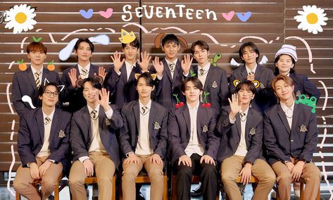 Ot13 Seventeen, Kpop Banner, Seventeen Ot13, Svt Wallpaper, Boyfie Material, My Solace, Pledis Seventeen, Seventeen Wallpaper, Green Pictures