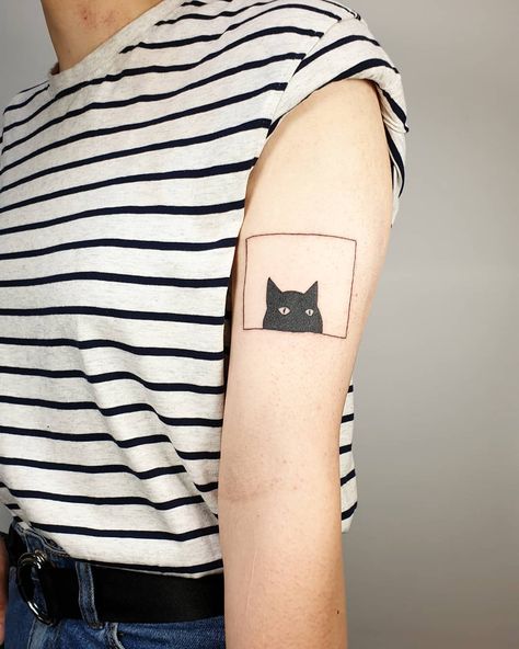 Box Tattoo, Today Tattoo, Cat Scratching, Start Today, Stella Mccartney Elyse, Nice To Meet, In A Box, Wrap Around, A Cat