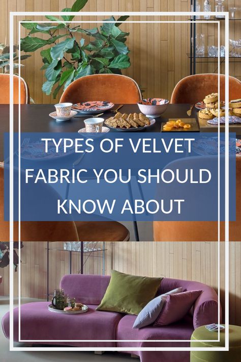 If you are planning to purchase velvet upholstery fabrics for your project, then the knowledge of the types of velvet is crucial. The plush and luxurious velvet comes in different kinds depending on the material used to manufacture it.  Aside from the type of fibre used, the method used to manufacture velvet will produce different kinds of velvet. Wire Dolls, Velvet Furniture, Types Of Fibres, Velvet Upholstery Fabric, Sofa Upholstery, Upholstery Fabrics, Different Kinds, Velvet Upholstery, Interior Fabric