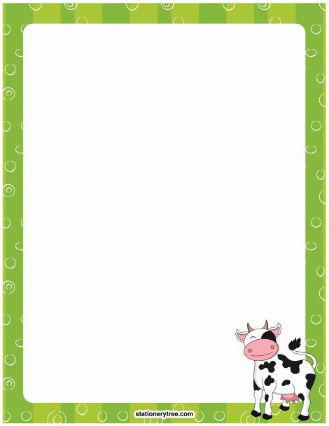 Printable cow stationery and writing paper. Free PDF downloads at http://stationerytree.com/download/cow-stationery/. Printable Cow, Organised Mum, Dad Crafts, Printable Lined Paper, Page Borders Design, Printable Recipe Cards, Adult Coloring Book Pages, Girly Drawings, Printable Stationery