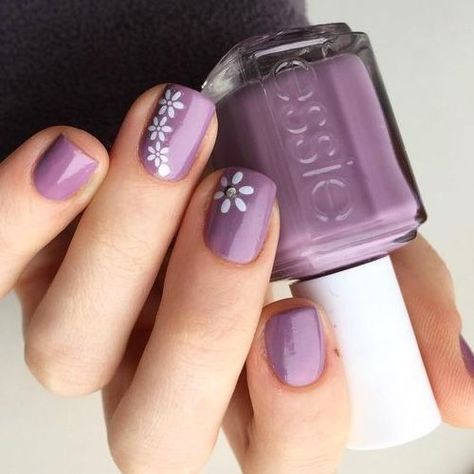 Purple Gel Nails, Simple Spring Nails, Spring Acrylic Nails, Spring Nail Colors, Purple Nail, Diy Summer, Spring Nail Art, Spring Nail, Nail Designs Spring