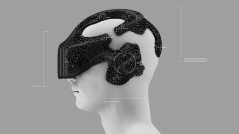 Vr Helmet, 3d Printed Mask, Computational Design, Vr Device, Virtual Reality Technology, 3d Printing Industry, Fitness Smart Watch, Conceptual Architecture, Parametric Architecture