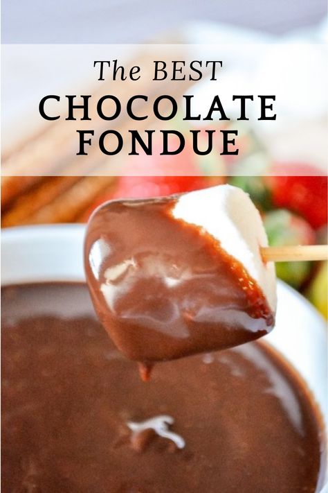 2 minutes · Vegetarian Gluten free · Serves 3 · This decadent fondue is made with ghirardelli chocolate and is truly the best! Year after year it is a crwod pleaser and our top recipe! #bestfood #bestdessert #fondue #chocolate #valentinesday… More Fondue Recipes Chocolate Melting Pot Peanut Butter, S’mores Chocolate Fondue, Homemade Chocolate Fondue, At Home Chocolate Fondue, Mini Crockpot Chocolate Fondue, Fondue Dessert Recipes, Chocolate For Fondue Pot, Fondue Ideas For Kids, Dairy Free Chocolate Fondue