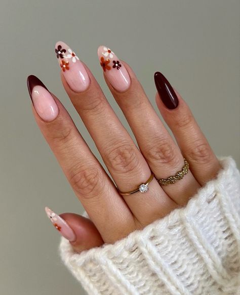 Kutek Disney, Simple Fall Nails, September Nails, Cute Nails For Fall, Smink Inspiration, Casual Nails, Makijaż Smokey Eye, Classy Acrylic Nails, Thanksgiving Nails